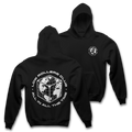 " GLOBAL ENTERPRISE " HEAVYWEIGHT HOODIE - BLACK/WHITE