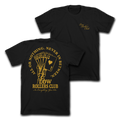 "NEVER IN BETWEEN " - BLACK HEAVYWEIGHT TEE