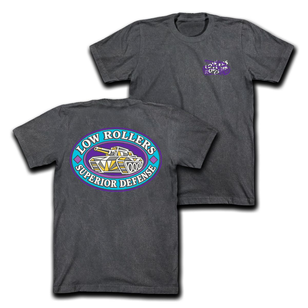 " DIAMOND DEFENSE " - HEAVYWEIGHT TEE - CARBON