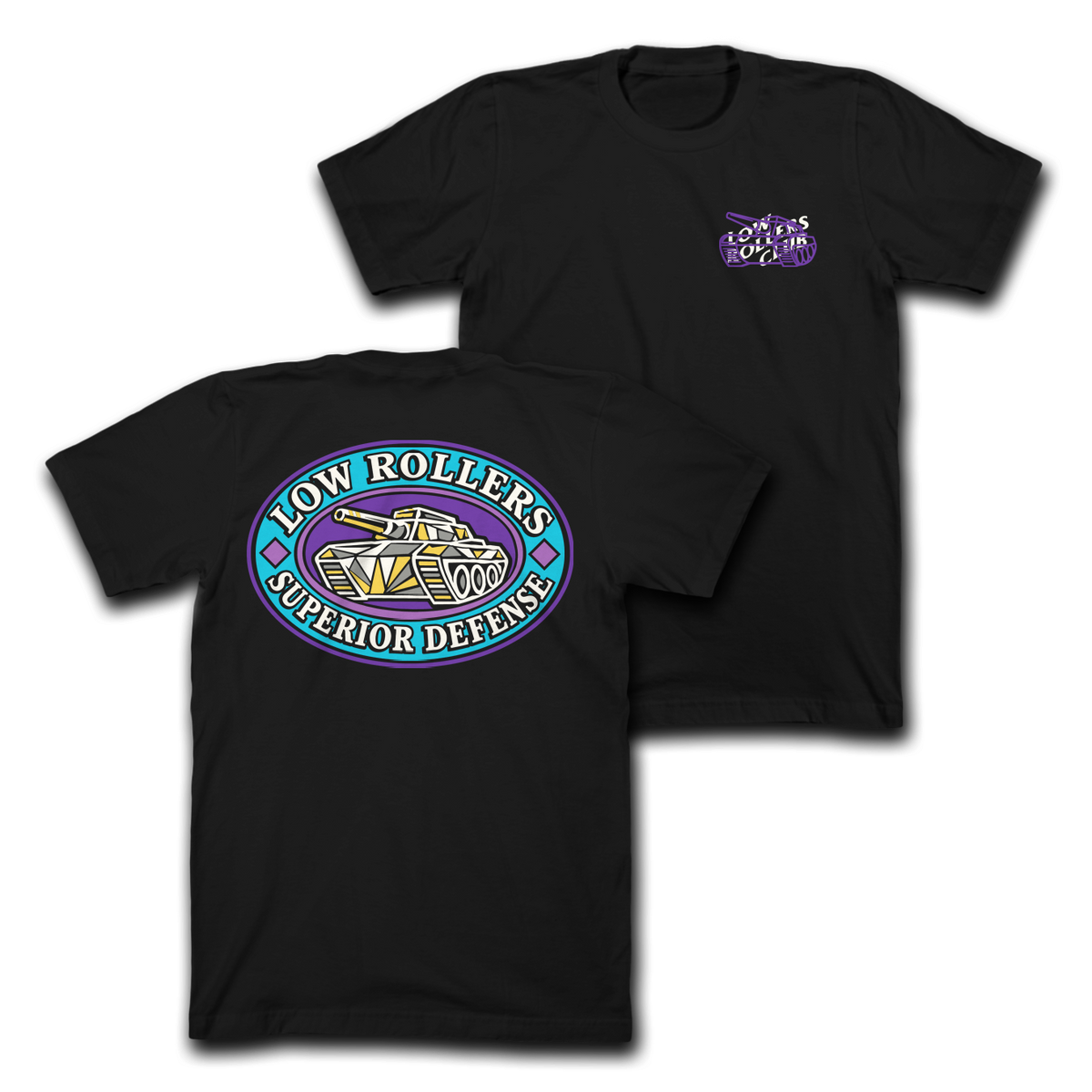 " DIAMOND DEFENSE " - HEAVYWEIGHT TEE - BLACK