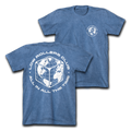 " GLOBAL ENTERPRISE " HEAVYWEIGHT TEE - INDIGO BLUE/WHITE