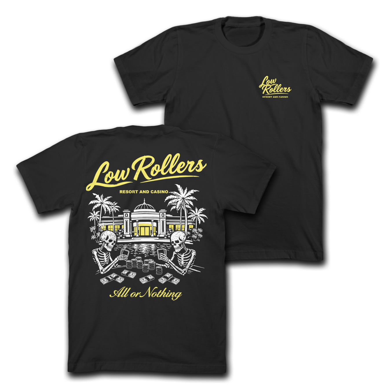 " ALL OR NOTHING " - HEAVYWEIGHT TEE - BLACK