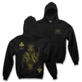 " LRC X FT " - KING HEAVYWEIGHT HOODIE - BLACK/GOLD