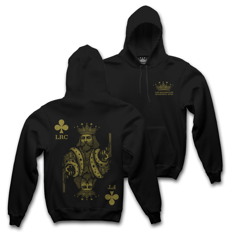 " LRC X FT " - KING HEAVYWEIGHT HOODIE - BLACK/GOLD