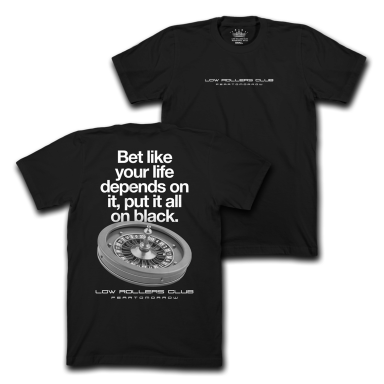 " LRC X FT " - ROULETTE -  HEAVYWEIGHT BLACK TEE