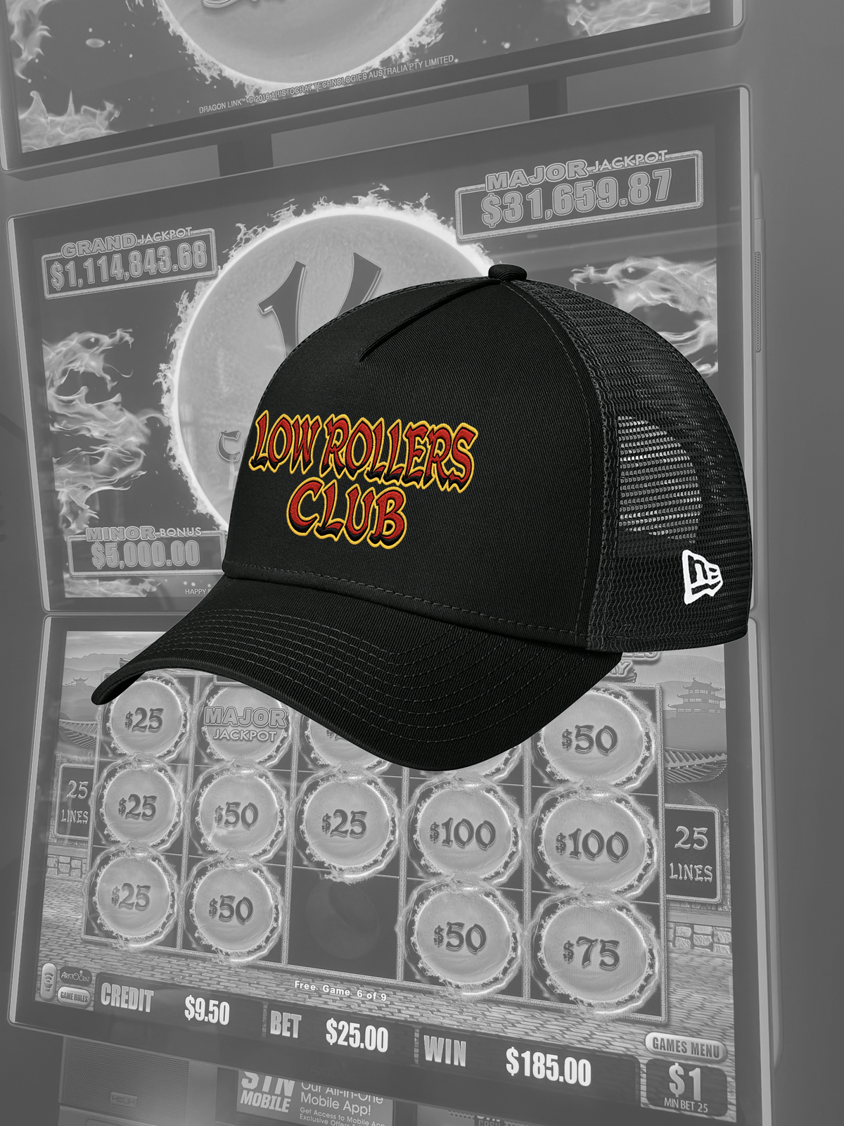 " LRC LINK " - BLACK TRUCKER HAT