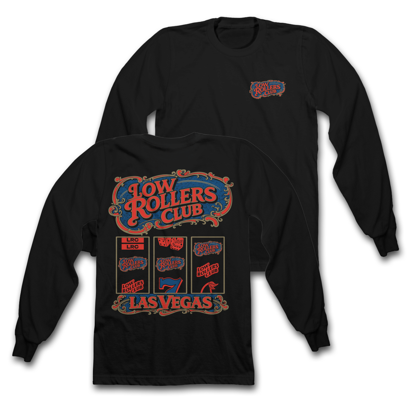 " PINBALL " - HEAVYWEIGHT LONG SLEEVE  - BLACK