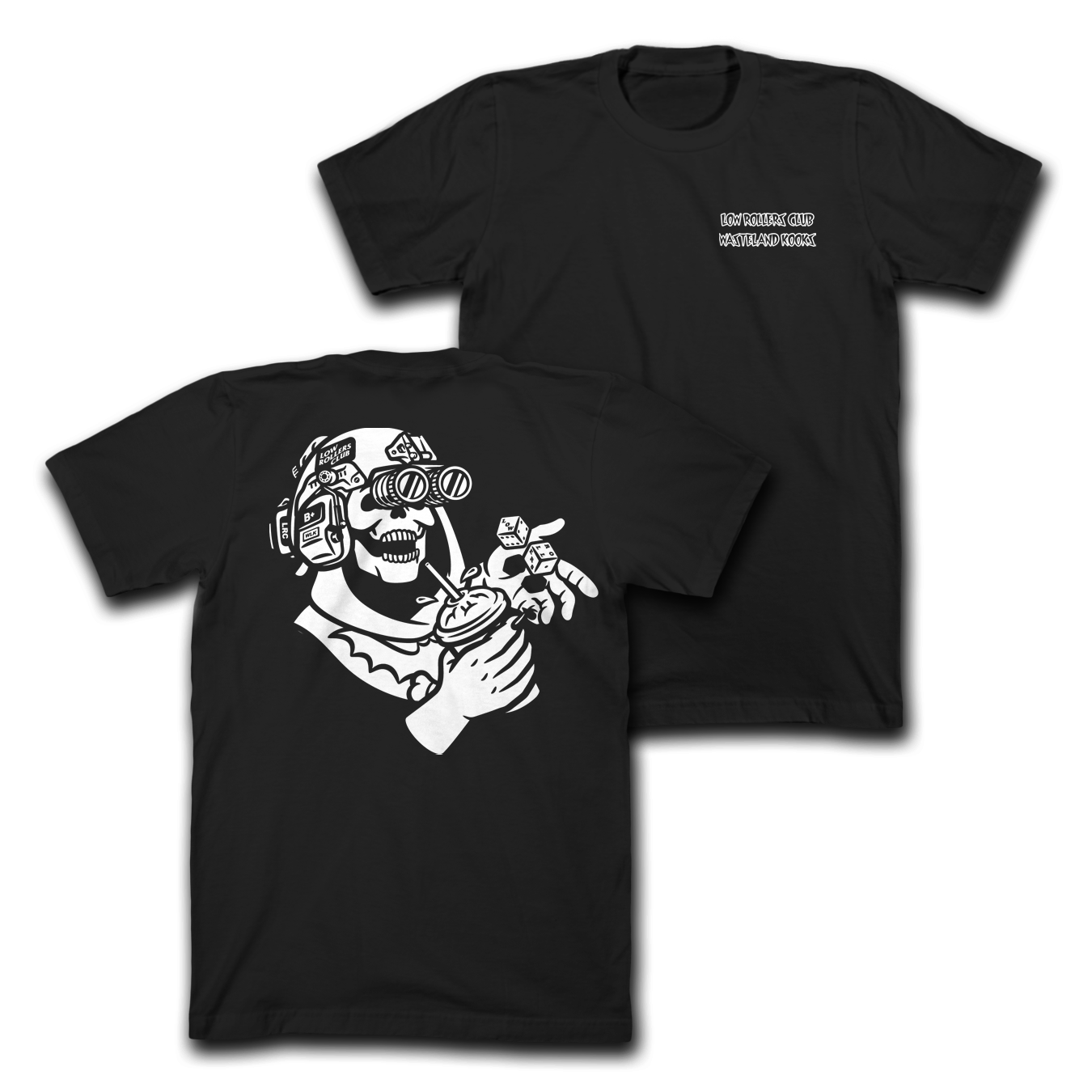 LRC x WLK - " MONOCHROME  " -  BLACK HEAVYWEIGHT TEE
