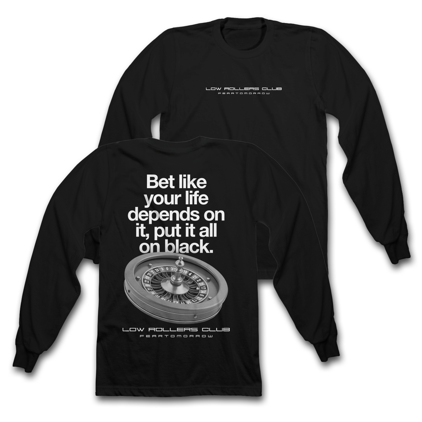 " LRC X FT " - ROULETTE - BLACK HEAVYWEIGHT LONG SLEEVE