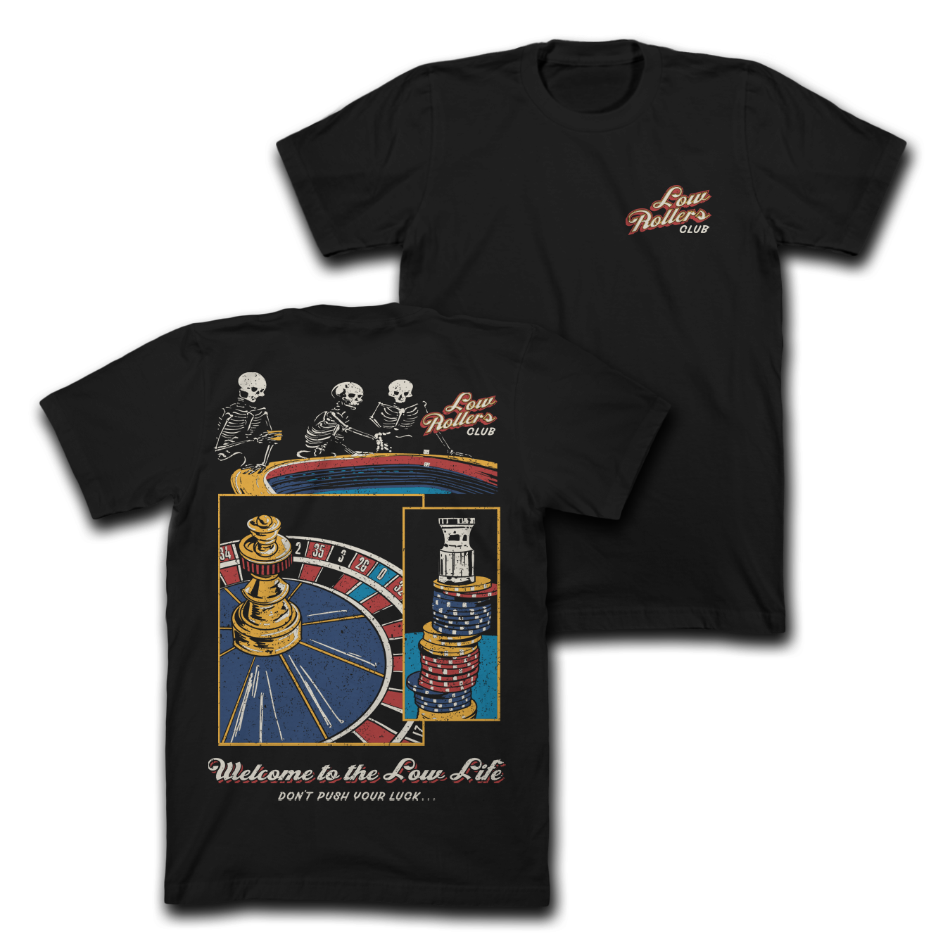 " LOW LIFE " - HEAVYWEIGHT TEE - BLACK