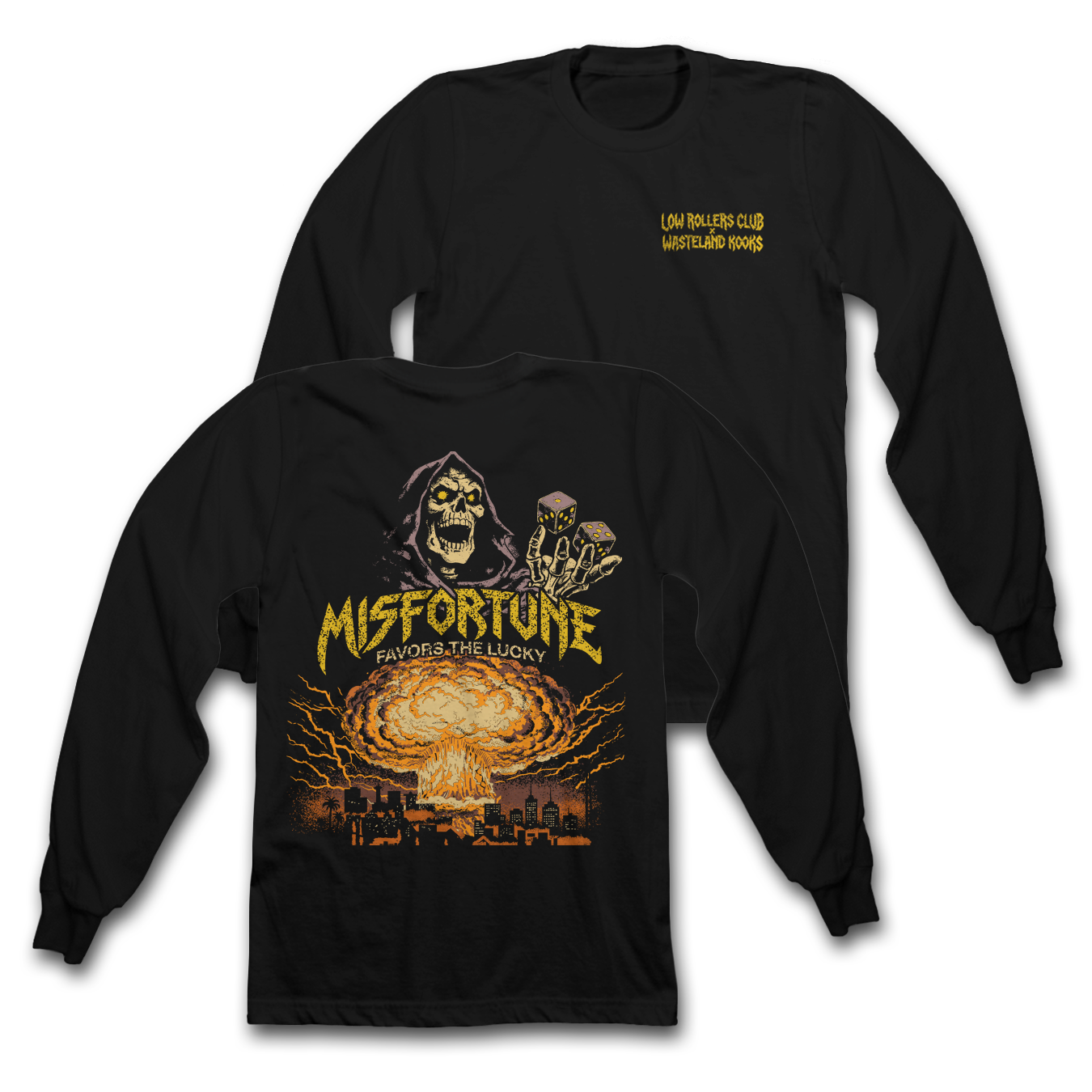 LRC x WLK - " ATOMIC TOUR  " -  BLACK HEAVYWEIGHT LONG SLEEVE