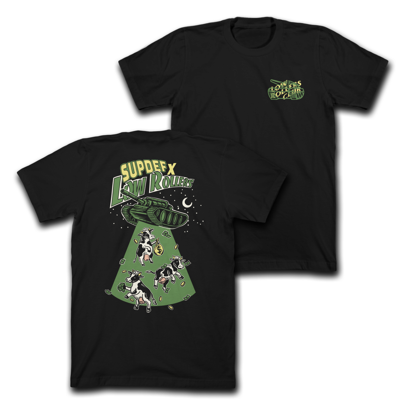 LRC X SUPDEF - " MOOLAH " - BLACK TEE