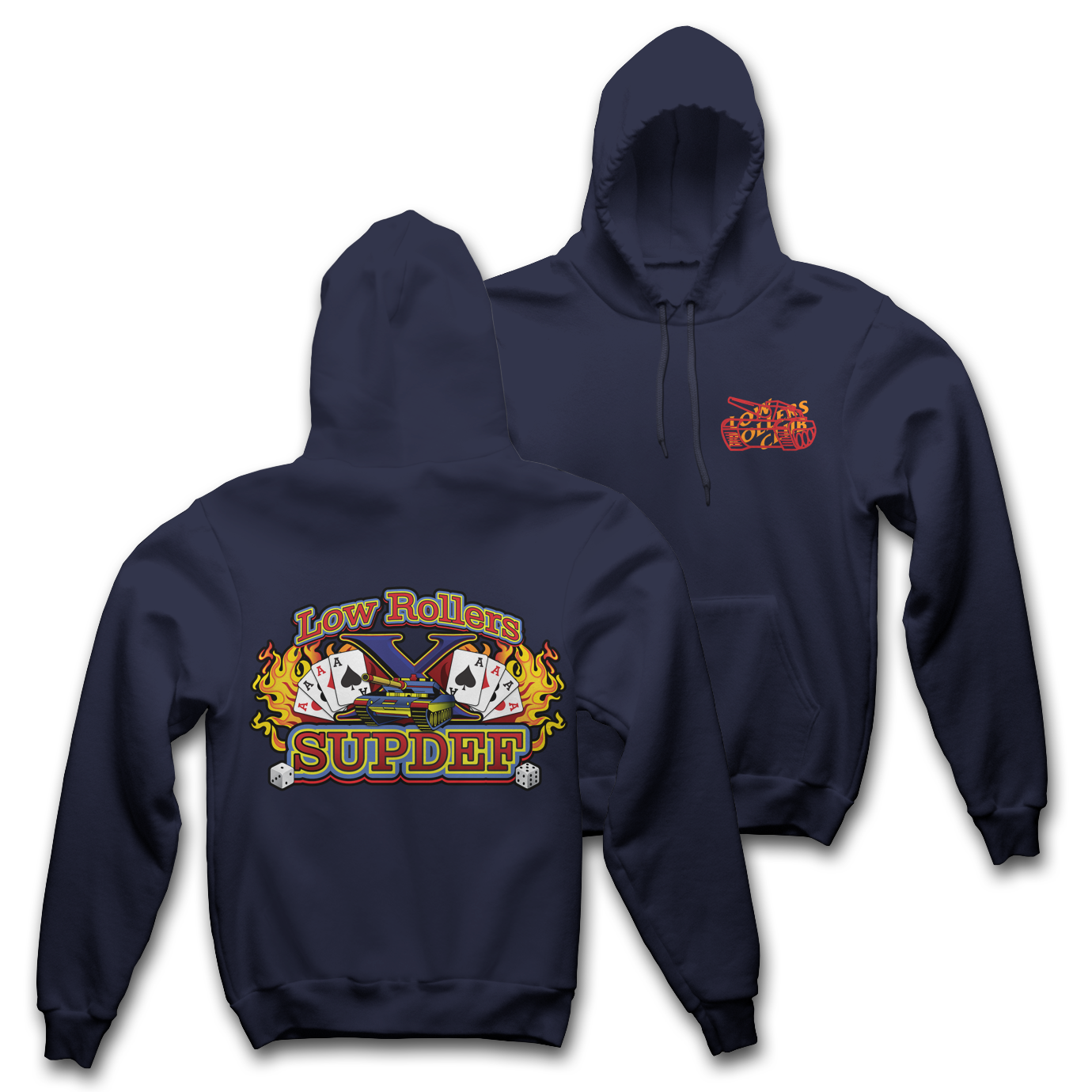 " LRC X SUPDEF " - ULTIMATE X - NAVY HOODIE