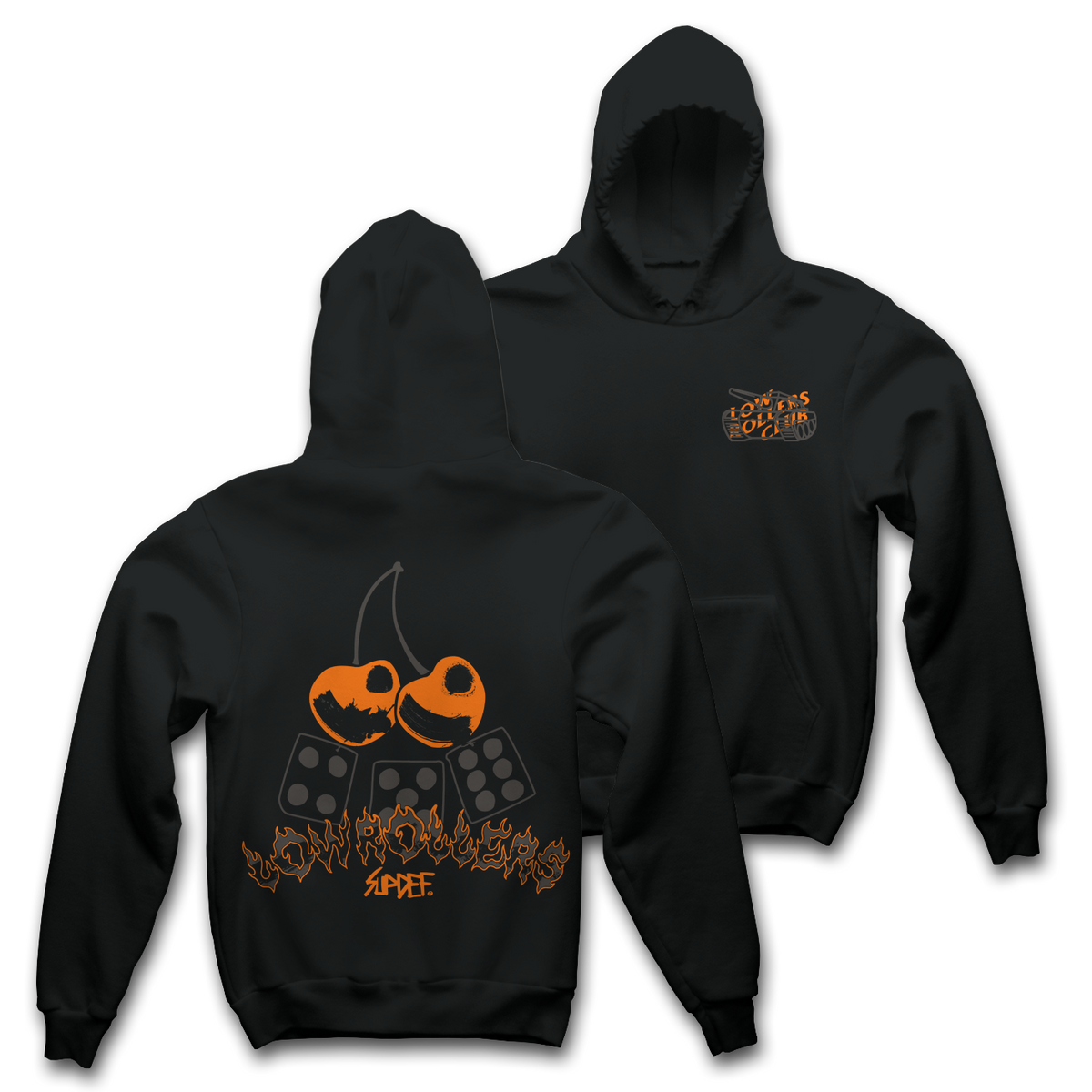 " CHERRY BOMB " - HEAVYWEIGHT HOODIE - BLACK