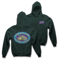 " DIAMOND DEFENSE " - HEAVYWEIGHT HOODIE - PINE GREEN