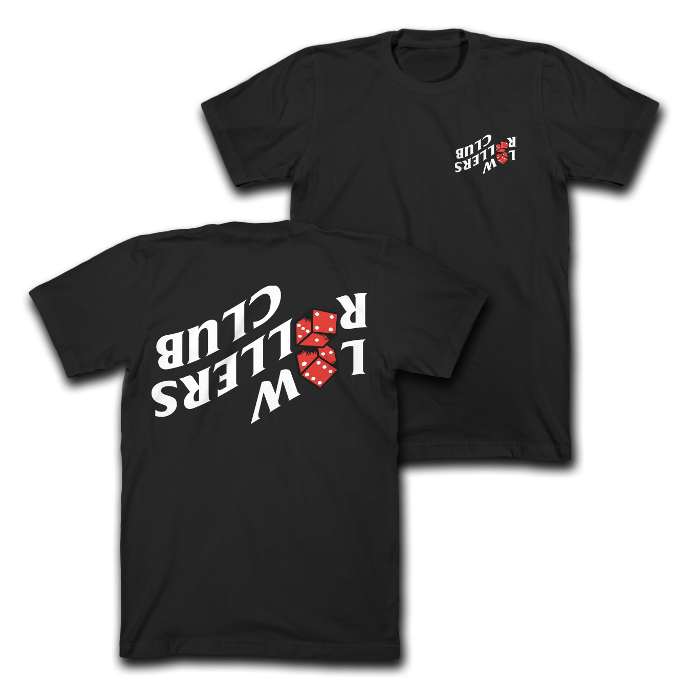 " FLIP IT SKETCHY DICE " - HEAVYWEIGHT TEE - BLACK