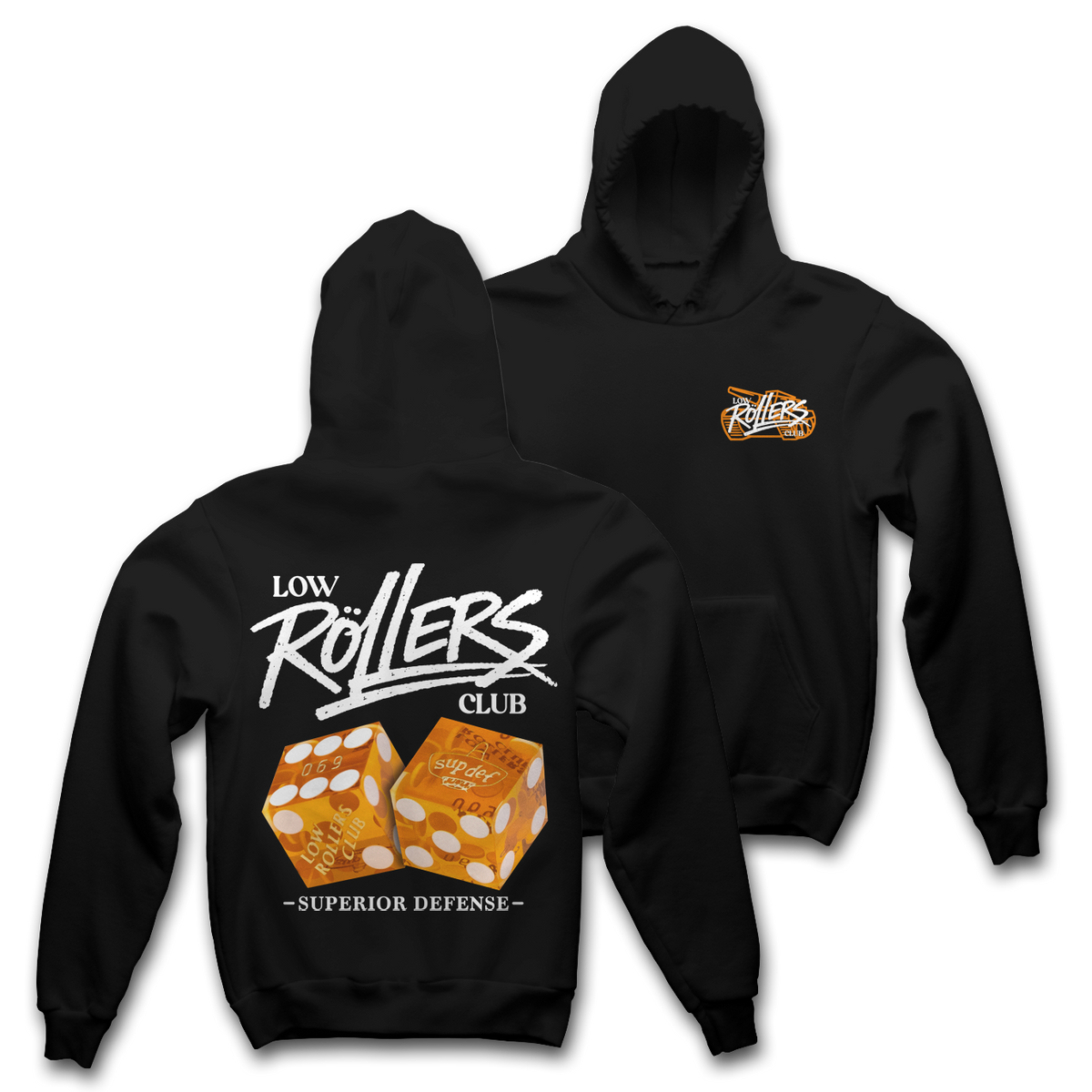 " EL HOT ROLL " - HEAVYWEIGHT HOODIE - BLACK