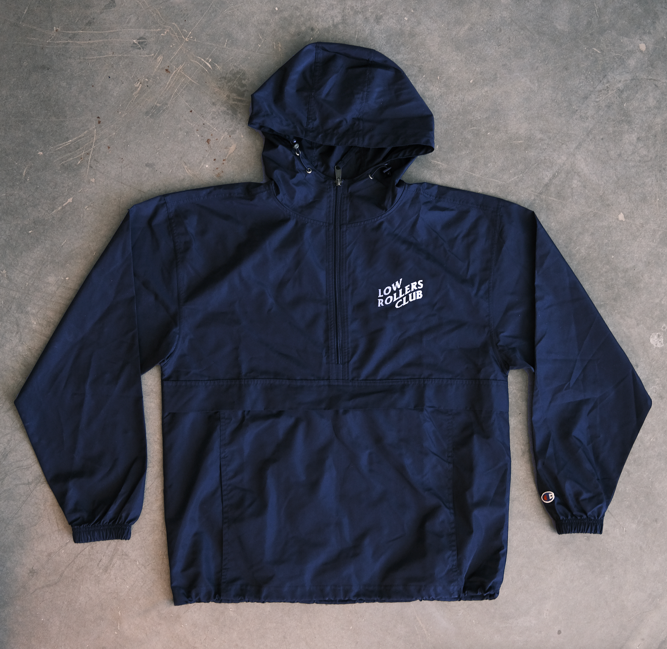 PACKABLE " OG CHAMPION WINDBREAKER " - NAVY/WHITE