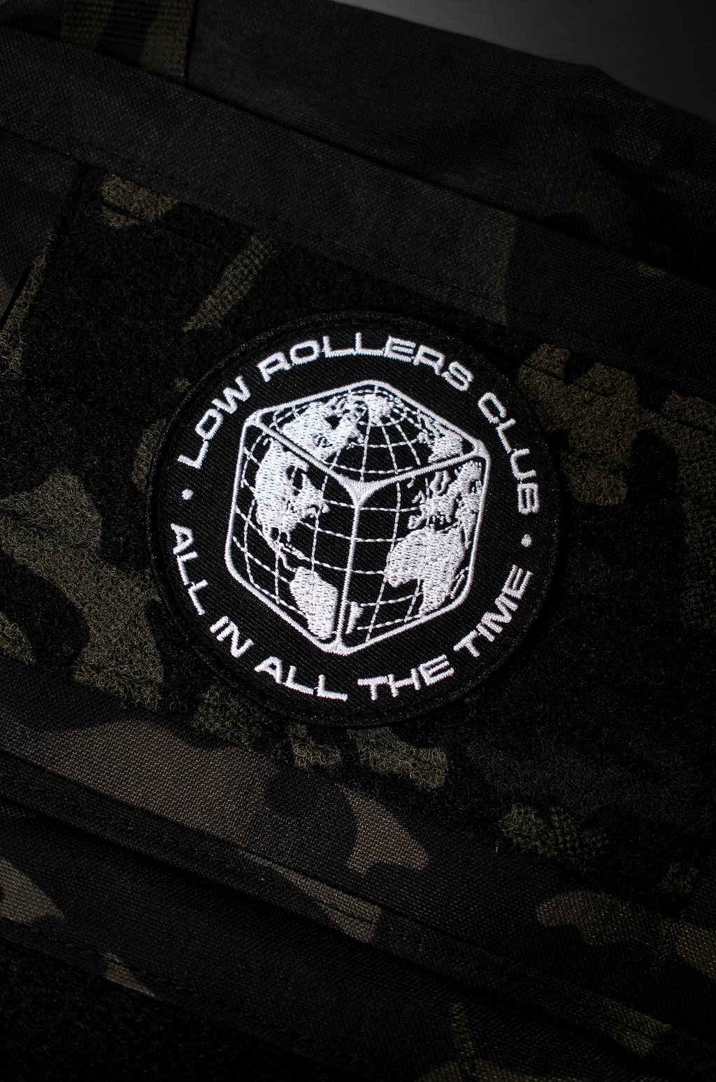 " GLOBAL ENTERPRISE " - EMBROIDERED PATCH - BLACK/WHITE