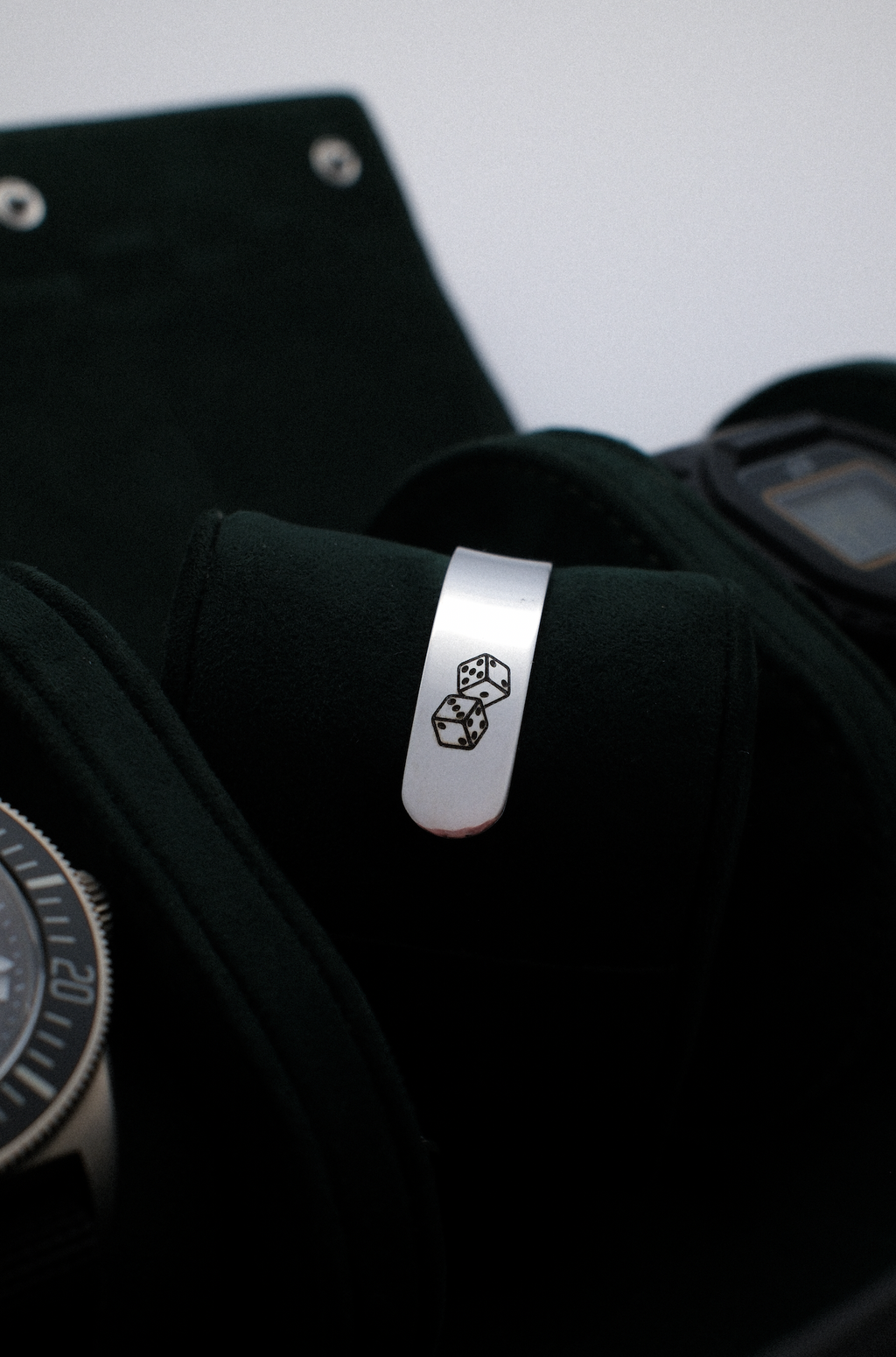" UNLUCKY " - STAINLESS CUFF