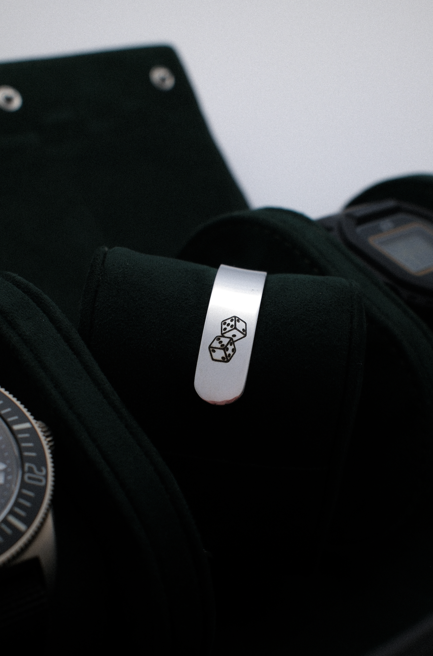 " UNLUCKY " - STAINLESS CUFF