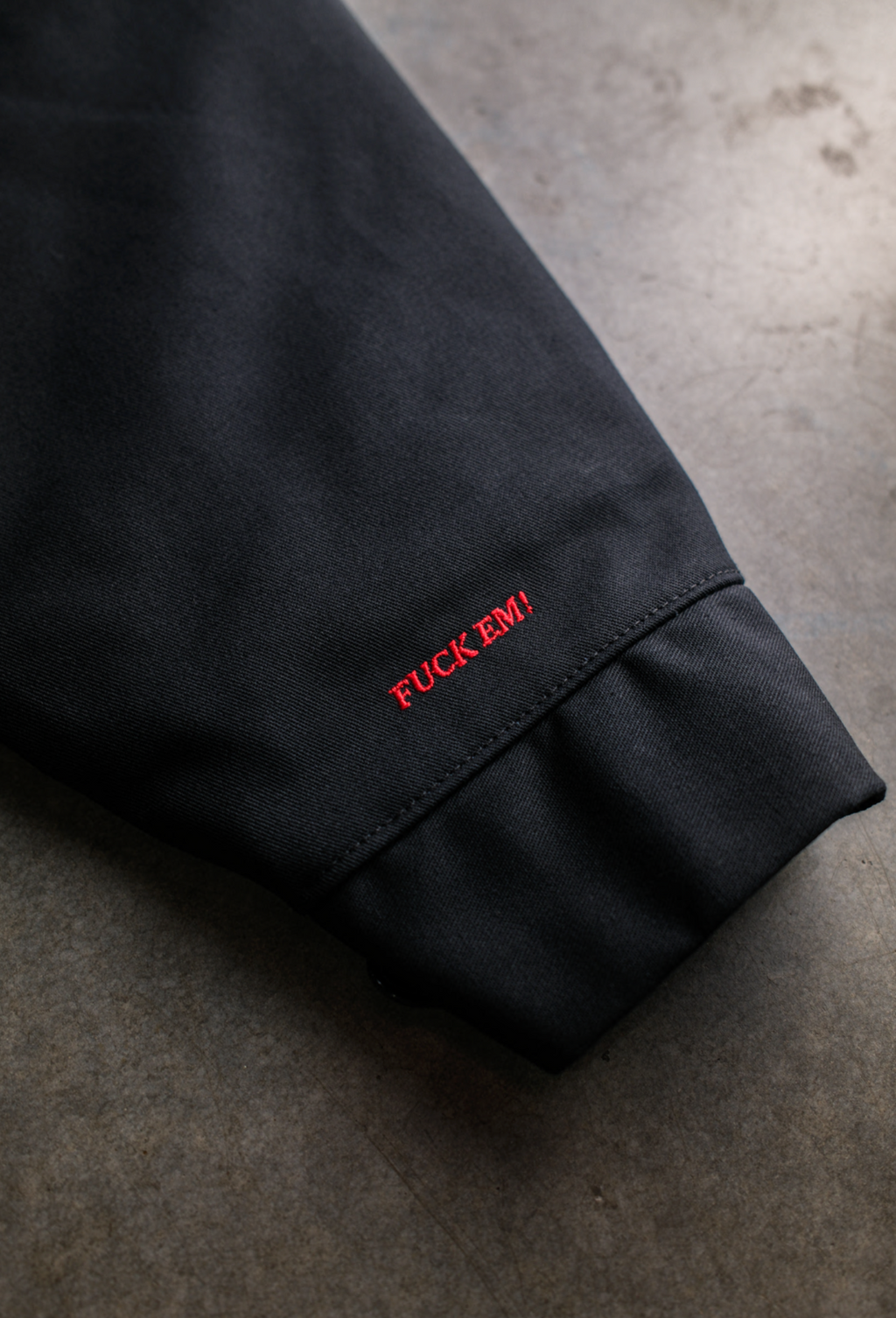 " MEMBERS ONLY " - BLACK WAIST JACKET