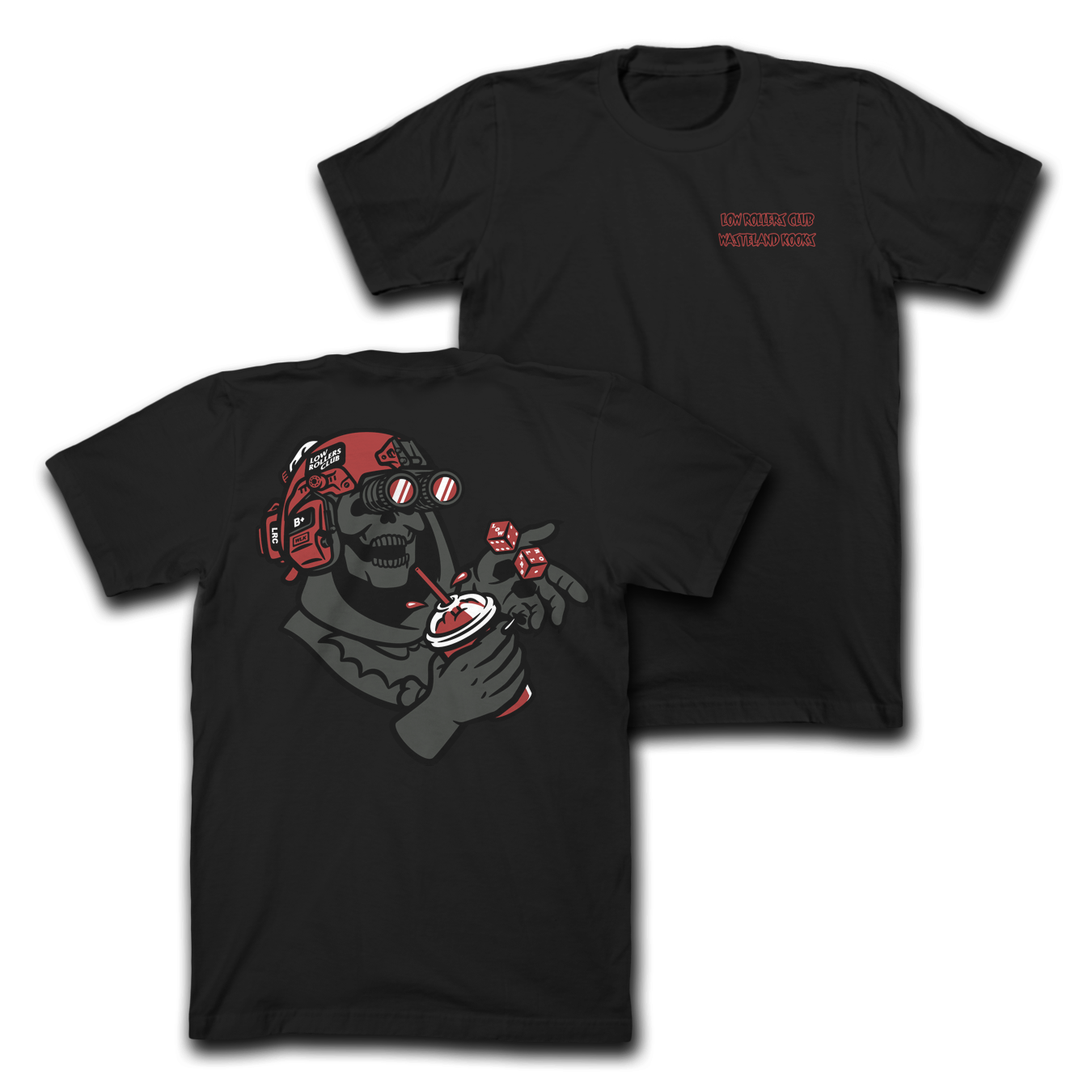 LRC x WLK - " UNLUCKY MISFORTUNE  " -  BLACK HEAVYWEIGHT TEE