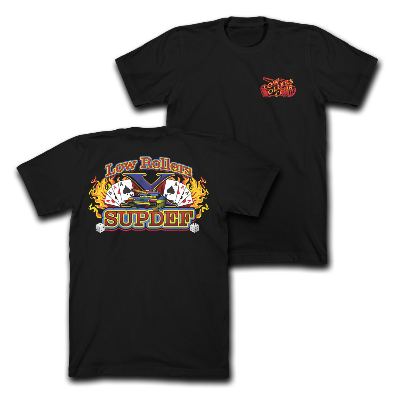 " LRC X SUPDEF " - ULTIMATE X - BLACK TEE